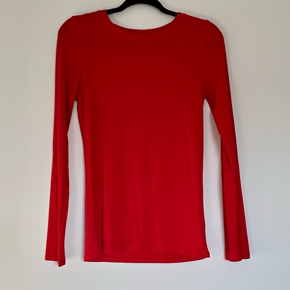 Soft Red Long Sleeve Tee